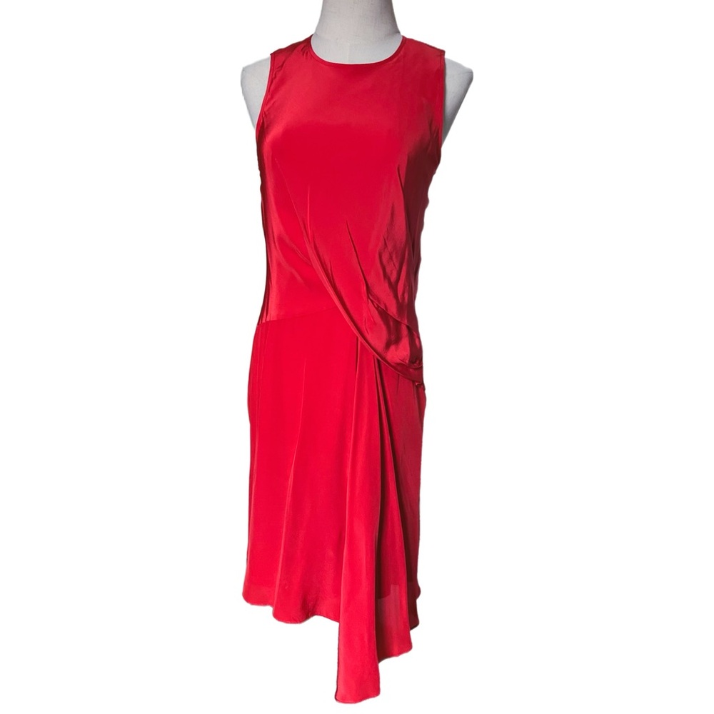 Elizabeth and James Red Silk Angelina Dress - Size 2 - Picture 6 of 8